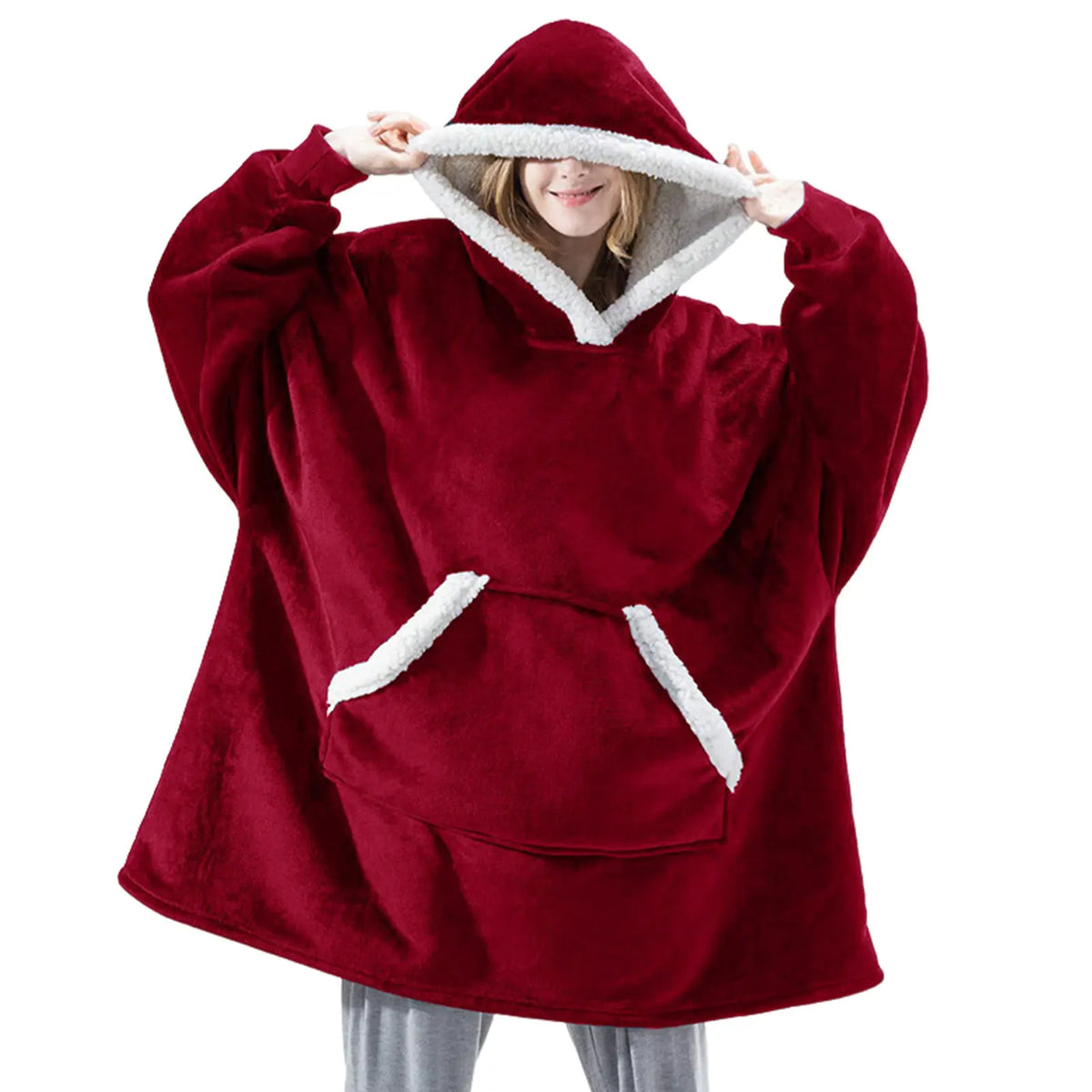 Manta Con Capucha Para Hombre Y Mujer, Manta Cálida Y Suave Con Capucha De Lana De Sherpa De Franela De Gran Tamaño, Sudadera, Regalos